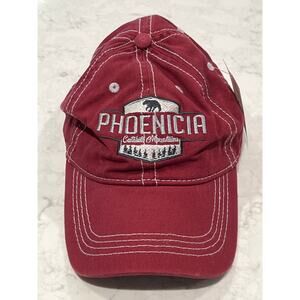 NWT Prairie Mountain Men’s Phoenicia Catskills Mountains Cap Canvas One Size Red